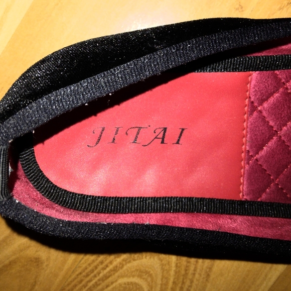 SIZE 11 Black Suede w/ Red Inside Slip-On Jitai Italian Shoes In The Box - Picture 5 of 5